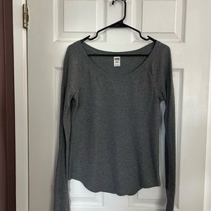Victorias Secret PINK. Gray long sleeve thermal.